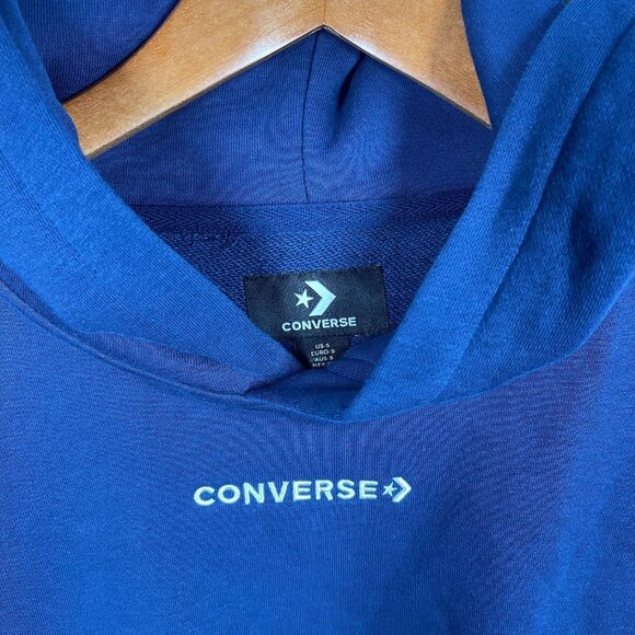 Converse Colorblock Hoodie Navy Mustard & White Panels S Alt Terrain - Picture 4 of 9